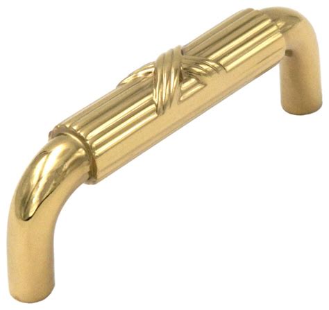 solid polished brass cabinet pulls